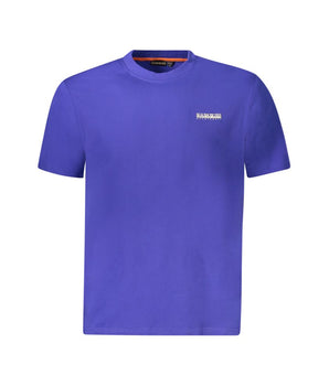 Napapijri Blue Cotton Men T-Shirt