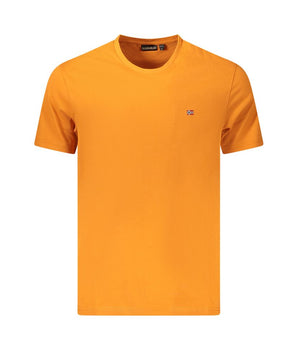 Napapijri Orange Cotton Men T-Shirt