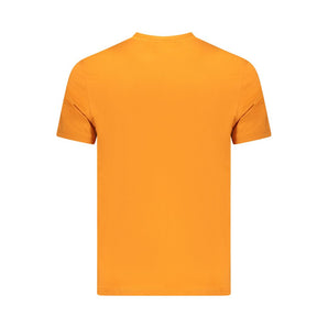 Napapijri Orange Cotton Men T-Shirt