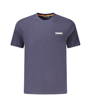Napapijri Blue Cotton Men T-Shirt