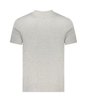 Napapijri Gray Cotton Men T-Shirt