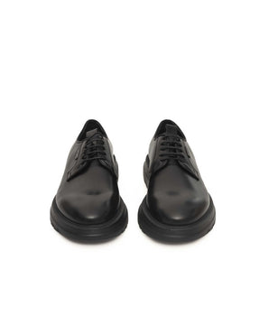 Cerruti 1881 "Black Calfskin Men Derby Shoe"