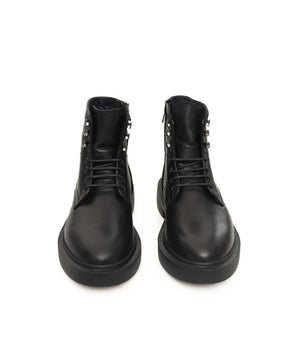 Cerruti 1881 Black Calfskin Men Boot