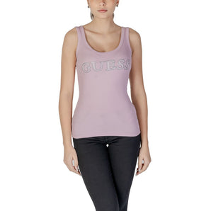 Guess Purple Cotton Tank Top