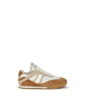 Chloé Brown Calf Leather Bos Taurus Athletic Sneakers