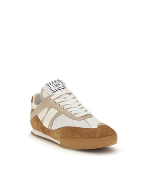 Chloé Brown Calf Leather Bos Taurus Athletic Sneakers
