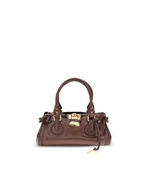 Chloé Bordeaux Buffalo Leather Shoulder Bag