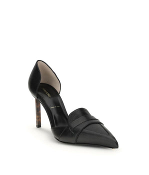 Tom Ford Black Leather High Heel Pumps