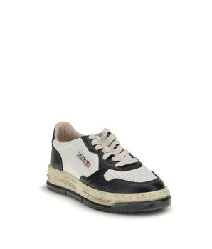 Autry Black Leather Athletic Sneakers