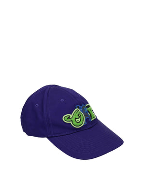 Off-White Purple Cotton Cap (Baseball Hat)