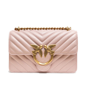 PINKO Powder Pink Love One Mini Shoulder Bag