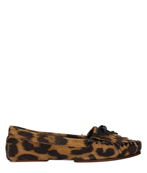 Paris Texas Brown Leather Slip-On Loafers