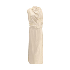 Magda Butrym Cream Silk Casual Dress