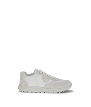 Prada White Recycled Polyamide Athletic Sneakers