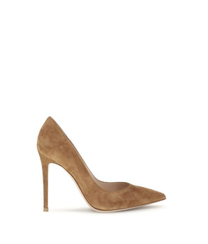Gianvito Rossi Beige Leather High Heel Pumps