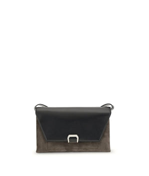 Brunello Cucinelli Black Leather Shoulder Bag