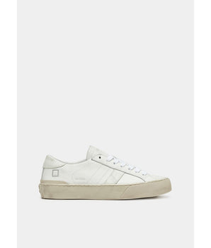 D.A.T.E White Leather Sneaker