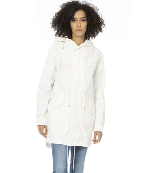 Mr&Mrs Italy White Cotton Women Parka