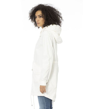 Mr&Mrs Italy White Cotton Women Parka