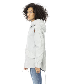 Mr&Mrs Italy Silver Cotton Women Jacket