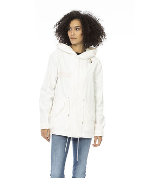 Mr&Mrs Italy White Cotton Women Parka