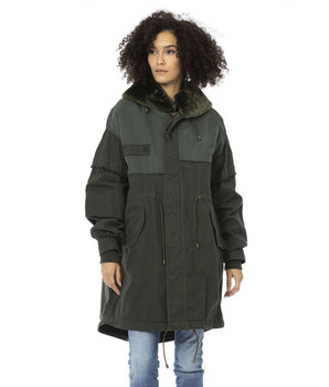 Mr&Mrs Italy Green Cotton Women Parka