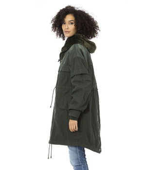 Mr&Mrs Italy Green Cotton Women Parka