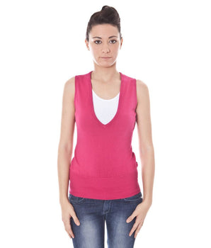 Datch Pink Cotton Waistcoat