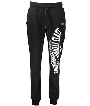 Cavalli Class Black Cotton Pant