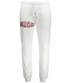 Cavalli Class White Cotton Pants