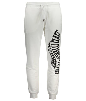 Cavalli Class White Cotton Pants
