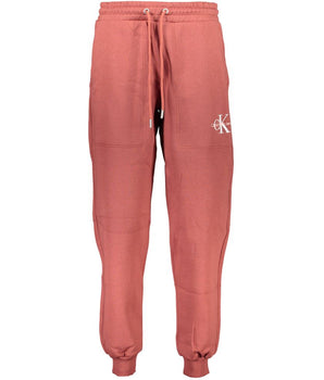 Calvin Klein Red Cotton Pant