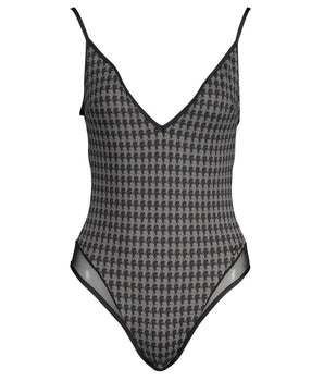Karl Lagerfeld Black Elastane Swimwear