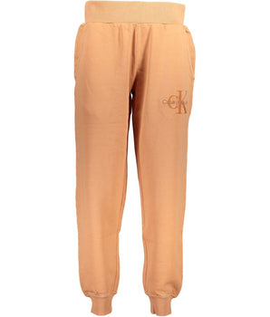 Calvin Klein Orange Cotton Pant