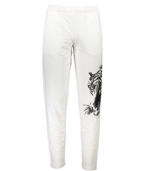 Cavalli Class White Cotton Pant
