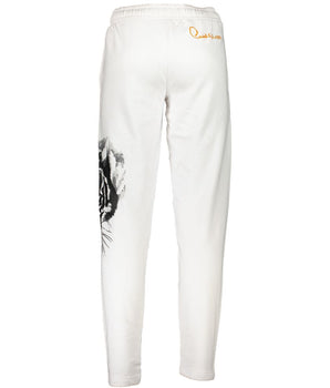 Cavalli Class White Cotton Pant