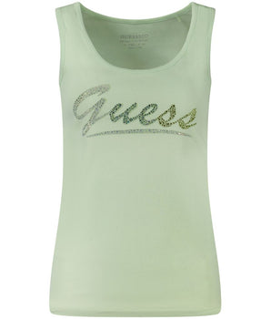 Guess Jeans Green Cotton Tank Top