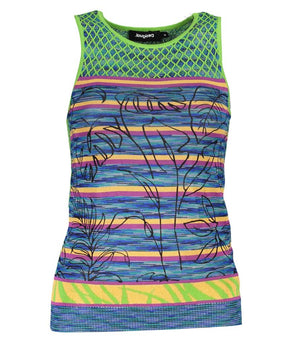 Desigual Green Cotton Tank Top