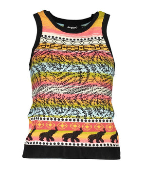 Desigual Black Cotton Tank Top