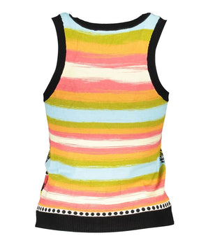 Desigual Black Cotton Tank Top