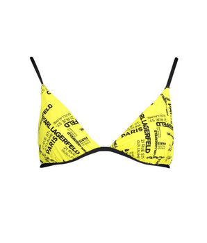 Karl Lagerfeld Yellow Elastane Swimwear