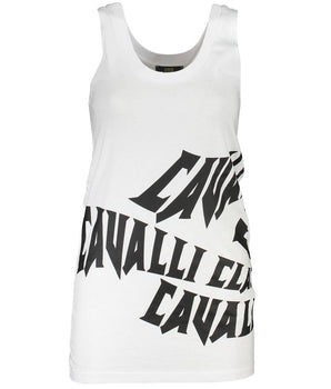 Cavalli Class White Cotton Women Tank Top