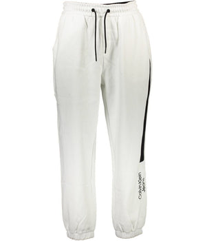Calvin Klein White Cotton Pant