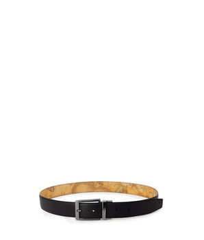 Alviero Martini Prima Classe Black Leather Regular Belt