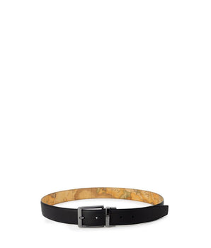 Alviero Martini Prima Classe Black Leather Regular Belt