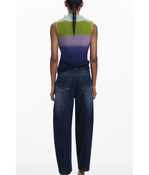 Desigual Green Polyester Tank Top