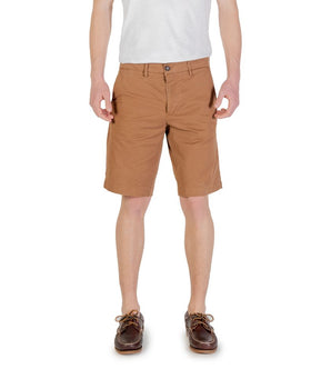 Borghese Beige Cotton Bermuda Shorts