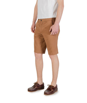 Borghese Beige Cotton Bermuda Shorts