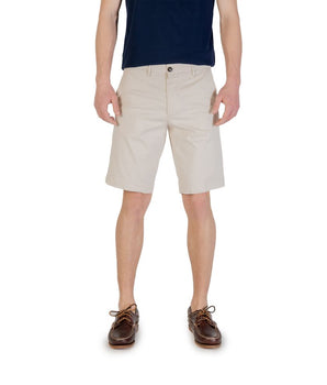Borghese Bicolor Cotton Bermuda Shorts