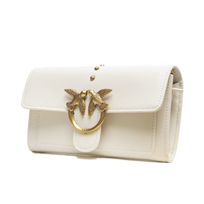 PINKO White Mini Love Bag One Simply